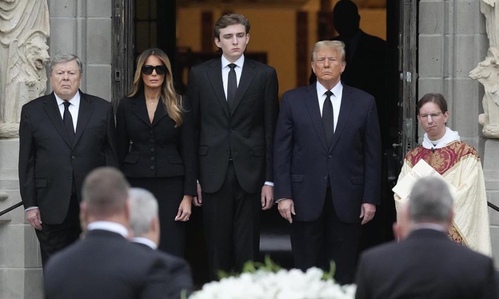 Melania Gives Emotional Tribute for Late Mother at Palm Beach Funeral